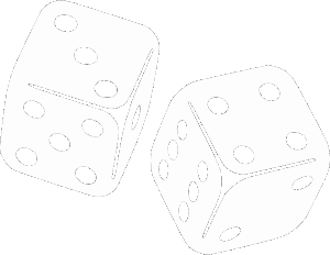 Two six-sided dice showing different numbers on a plain white background.